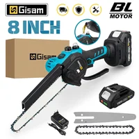 New Electric Saw 8 Inch With Digital Display Wiredless Rechargeable Prunning Chainsaw Brushless Power Tool For Makita 18VBattery 1