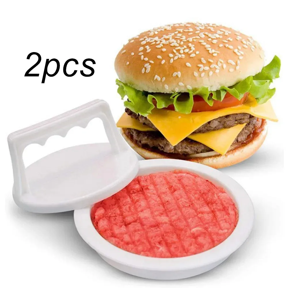 Hamburger Press 1/2Pc Stuffed Burger Press Plastic Meat Grill Party BBQ Burger Maker Mould Kitchen Tool burger press,hamburger press