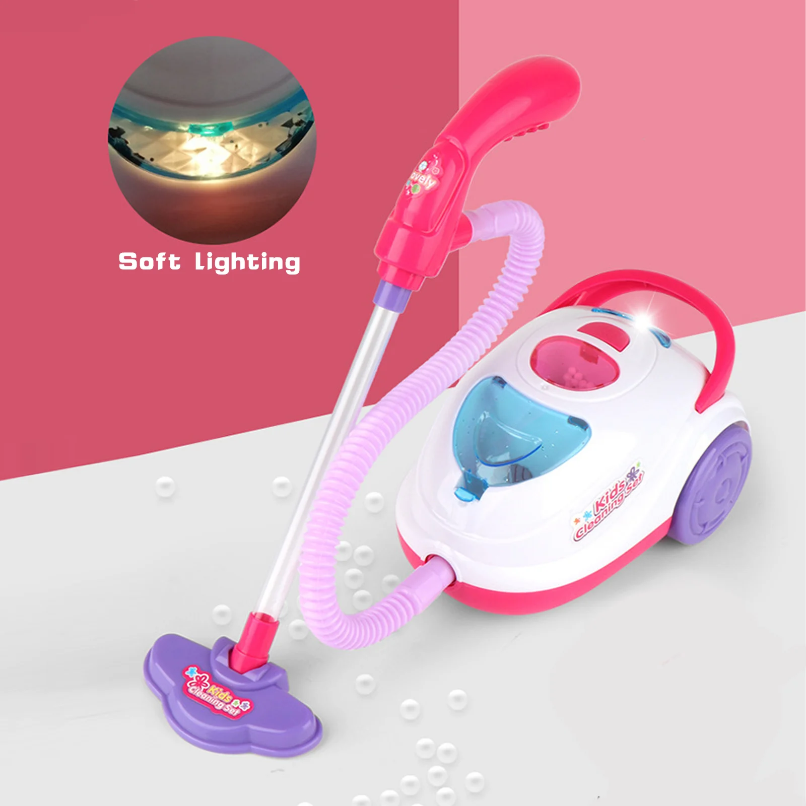 Little Tikes Kids Pretend Play Vacuum Cleaner Toy Set With Real