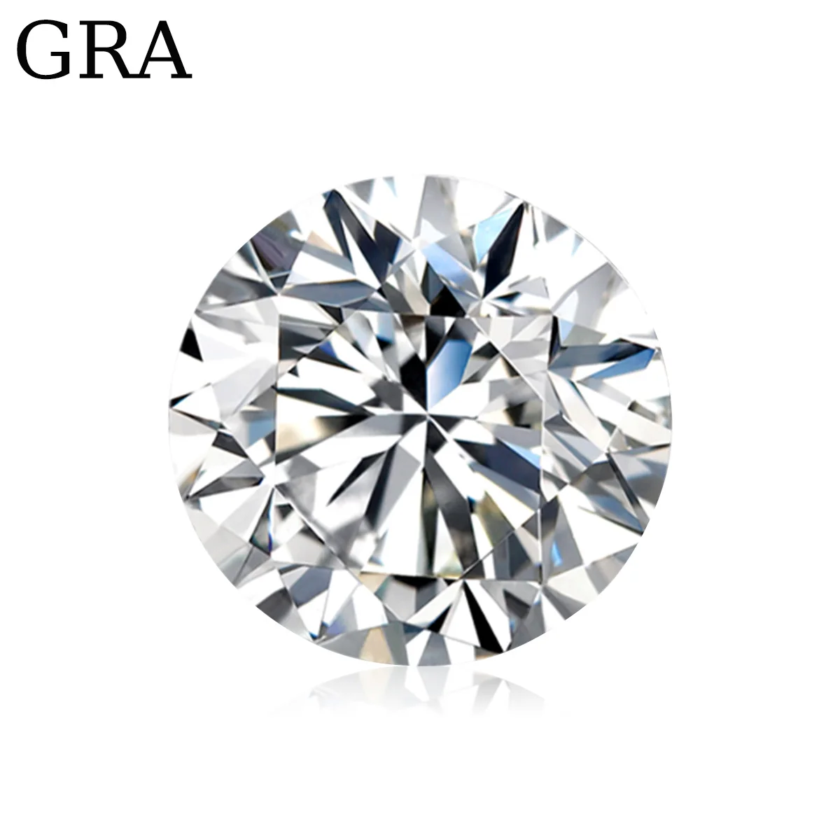 100% Real Loose Gemstones Moissanite Stones 0.1ct To 12ct D Color VVS1 Round Shape Diamond Excellent Cut Pass Diamond Tester Gem