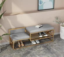 

Nordic Hallway Hotel Lobby Shoe Changing Stools Home Living Room Furniture Shoe Racks Simple Modern Apartment Dormitory Ottomans