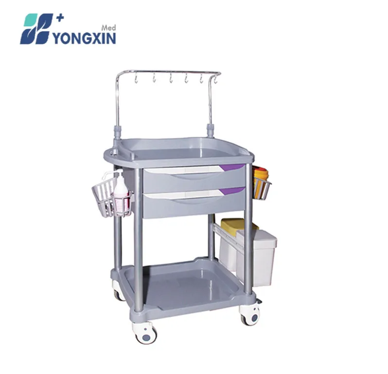 

ITT750 CE ISO ABS material Hospital furniture Infusion Trolley for emergency