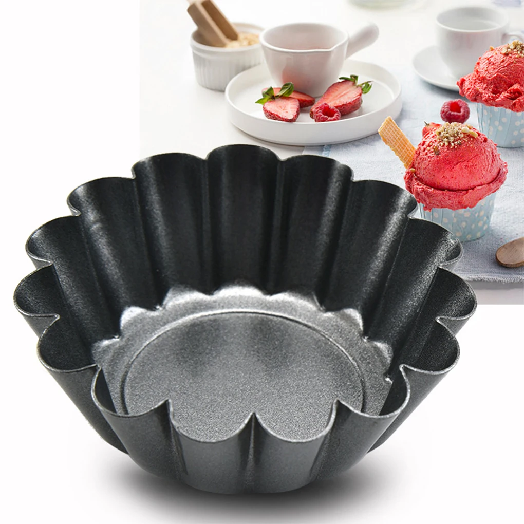 

8piece High Temperature Resistance Tart Molds For Professional Non Stick And Easy To Clean