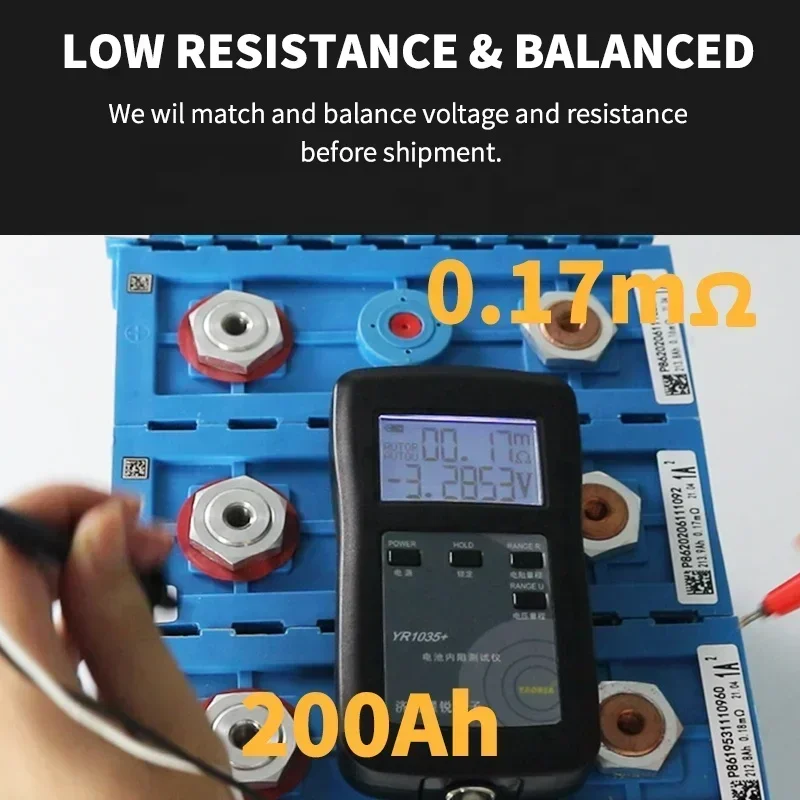 Gaiaray CALB LiFePO4 3.2v 170-200Ah 4000 Cycle A Grade Rechargeable Li-ion Battery BMS 12V 24V RV Solar Camping Batterys 3