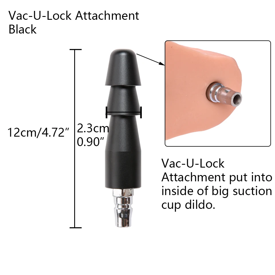 ROUGH BEAST Vac-U-Lock Sex Machine Metal Accessories for Automatic Quick Plug Masturbation Machine Women and Man Sex Toy Adapter
