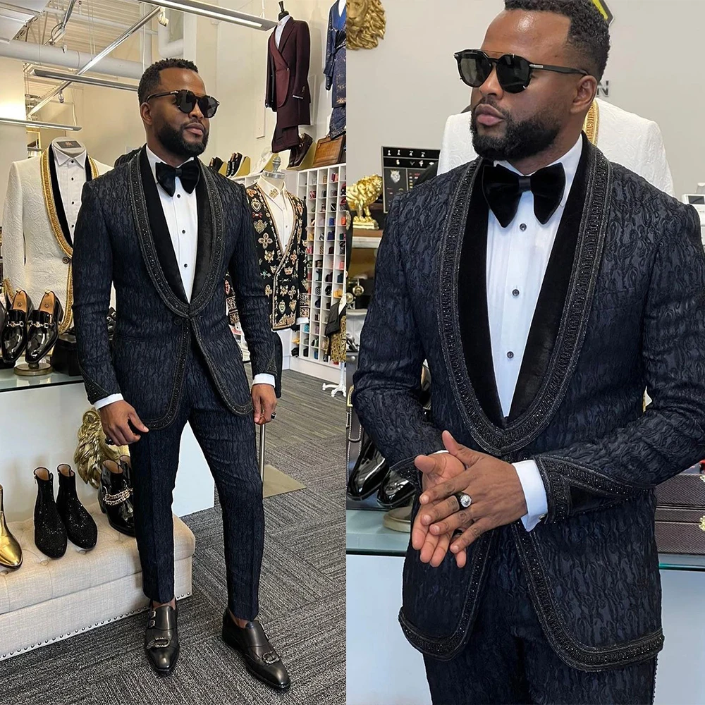Wedding Men Suits Classic One Button Tailor-Made Two-Pieces Jacket Pants Designer Groom Formal Occasion Size Customized men suit set