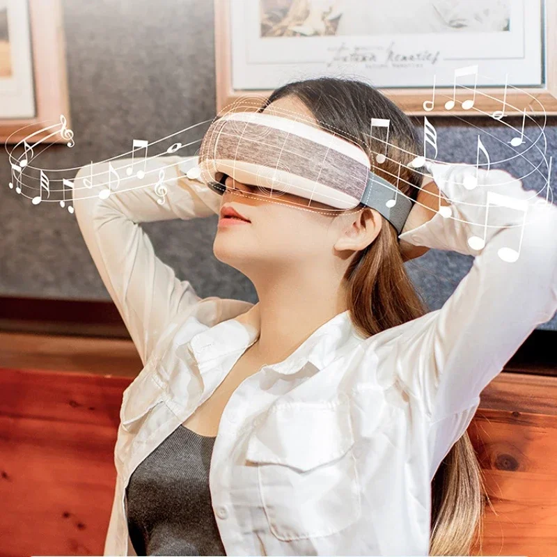 Intelligent Eye Massager 4-Mode Warm Compress Massage Eyeshield Eye Mask with Vibration Bluetooth Music for Improve Eye Fatigue