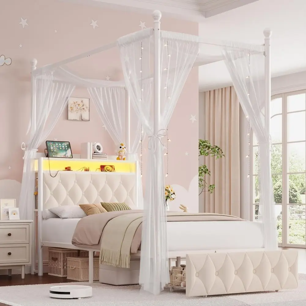 LED Canopy Storage Bed 1
