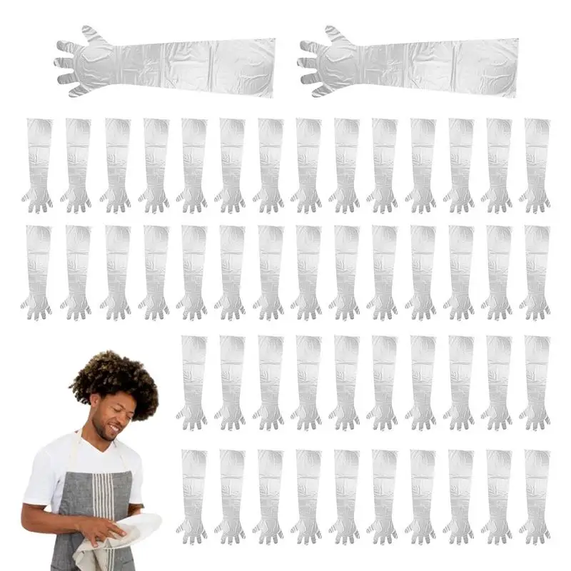 

Длинные ветеринарные перчатки 33,4 дюйма, 50 шт., искусственные бриллиантовые перчатки с длинным рукавом, перчатки для скота