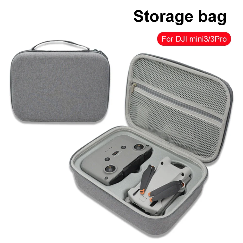 Portable Carrying Case Hard EVA Storage Bag Waterproof Protective Handbag for DJI Mini 3/3 Pro Drone Remote Controller Accessory