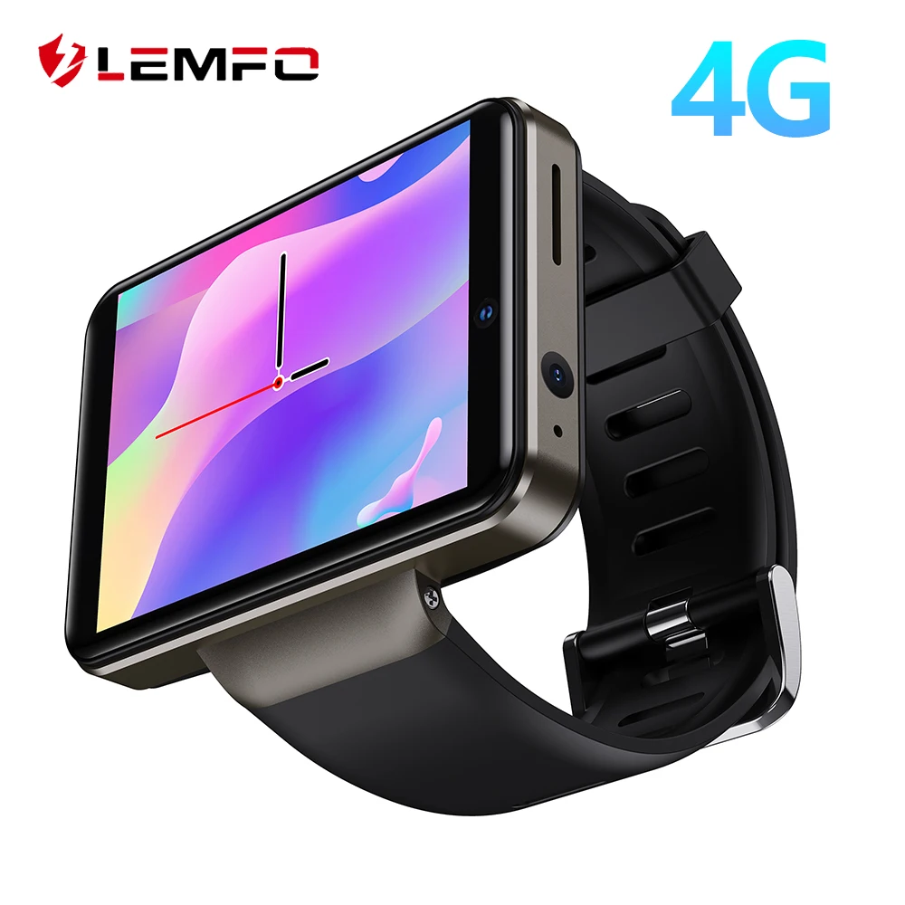 Lemfo DM101 Мужские Смарт-часы 4G 2022 с Sim-картой GPS двойной камерой датчиком сердечного
