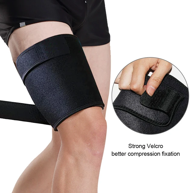 1Pcs Thigh Brace-Hamstring Quad Wrap-Adjustable Compression Sleeve Support  for Pulled Groin Muscle,Sprains,Tendinitis,Workouts - AliExpress
