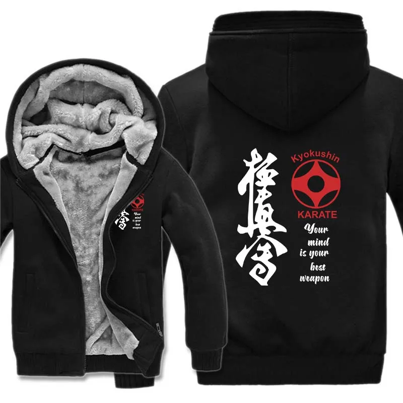 

Kyokushin Karate Masutatsu Oyama японские толстовки Мужская Толстая флисовая новая Толстовка с принтом Kyokushinkai Kyokushin теплая куртка пальто