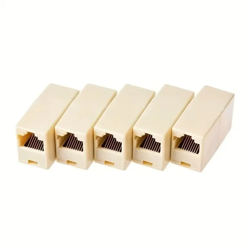 10Pcs 네트워크 이더넷 듀얼 스트레이트 헤드 Lan 케이블 조이너 커플러 익스텐더 플러그 네트워크 케이블 커넥터