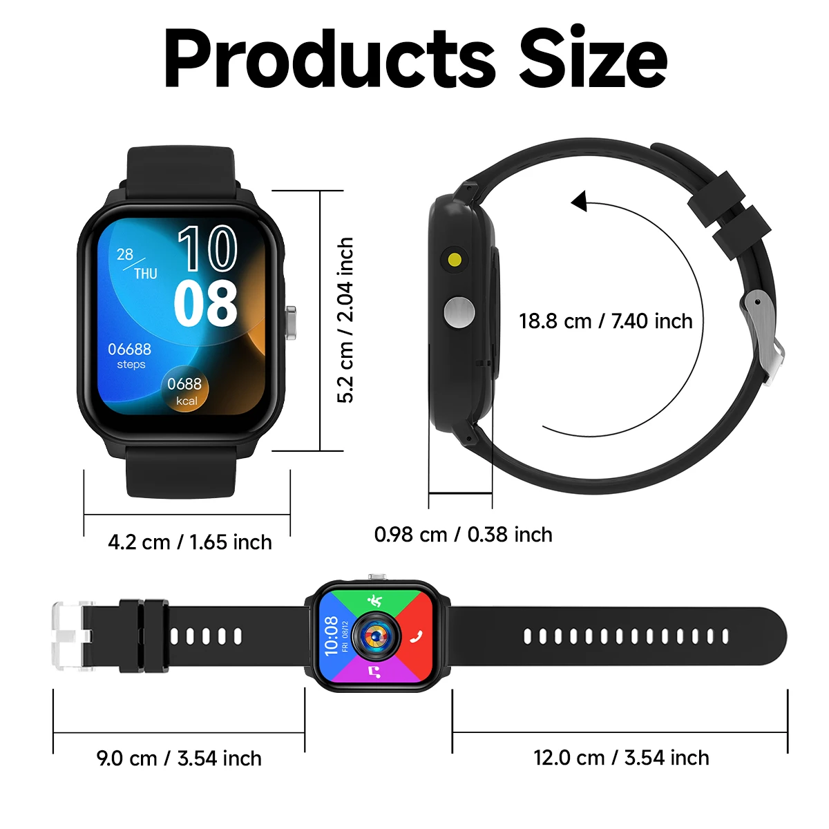 Smartwatch With Wireless Calling, Music Player And Flashlight_voghion.com