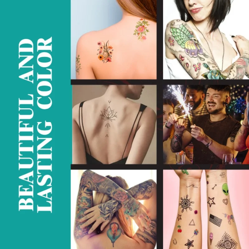 Vibrant Temporary Tattoo Pen Set for Creative Face and Arm Designs