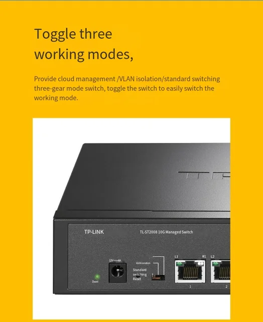 Tp-link TL-ST2008 All 10 Gigabit Ethernet switch 8*10gbps RJ45 