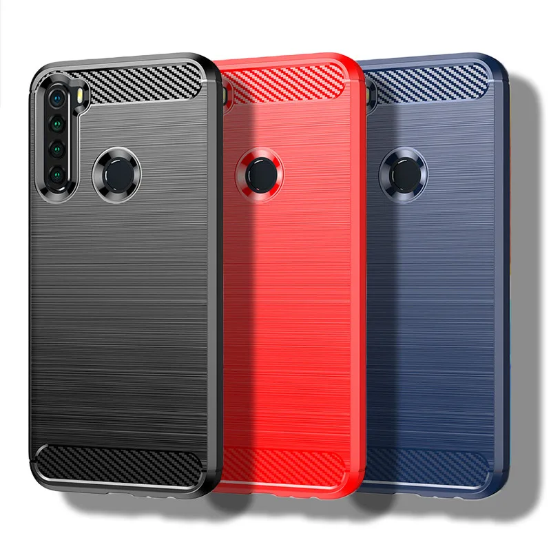 Carbon Fiber Shockproof Silicone Bumper Case - 6.3 Inch
