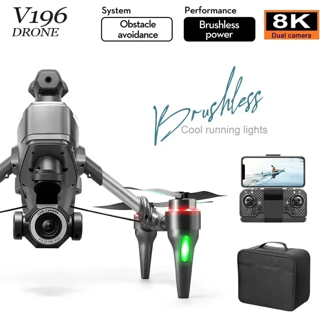 2024 V196 Original GPS Dron 5G Professional 8K HD Aerial Photography Dual-Camera Omnidirectional Obstacle Avoidance Drone Gift 6