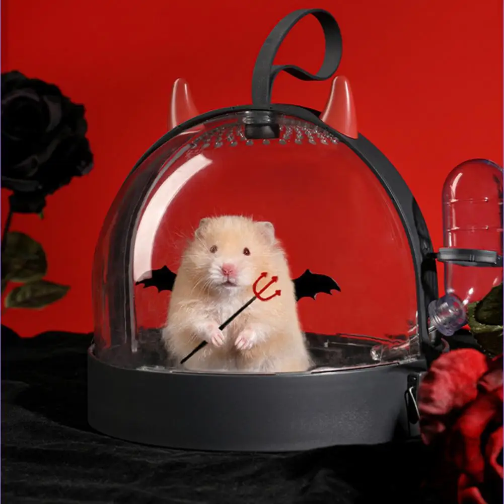 Hamster Travel Cage Stylish Plastic Hamster Carry Cage Rat Gerbil