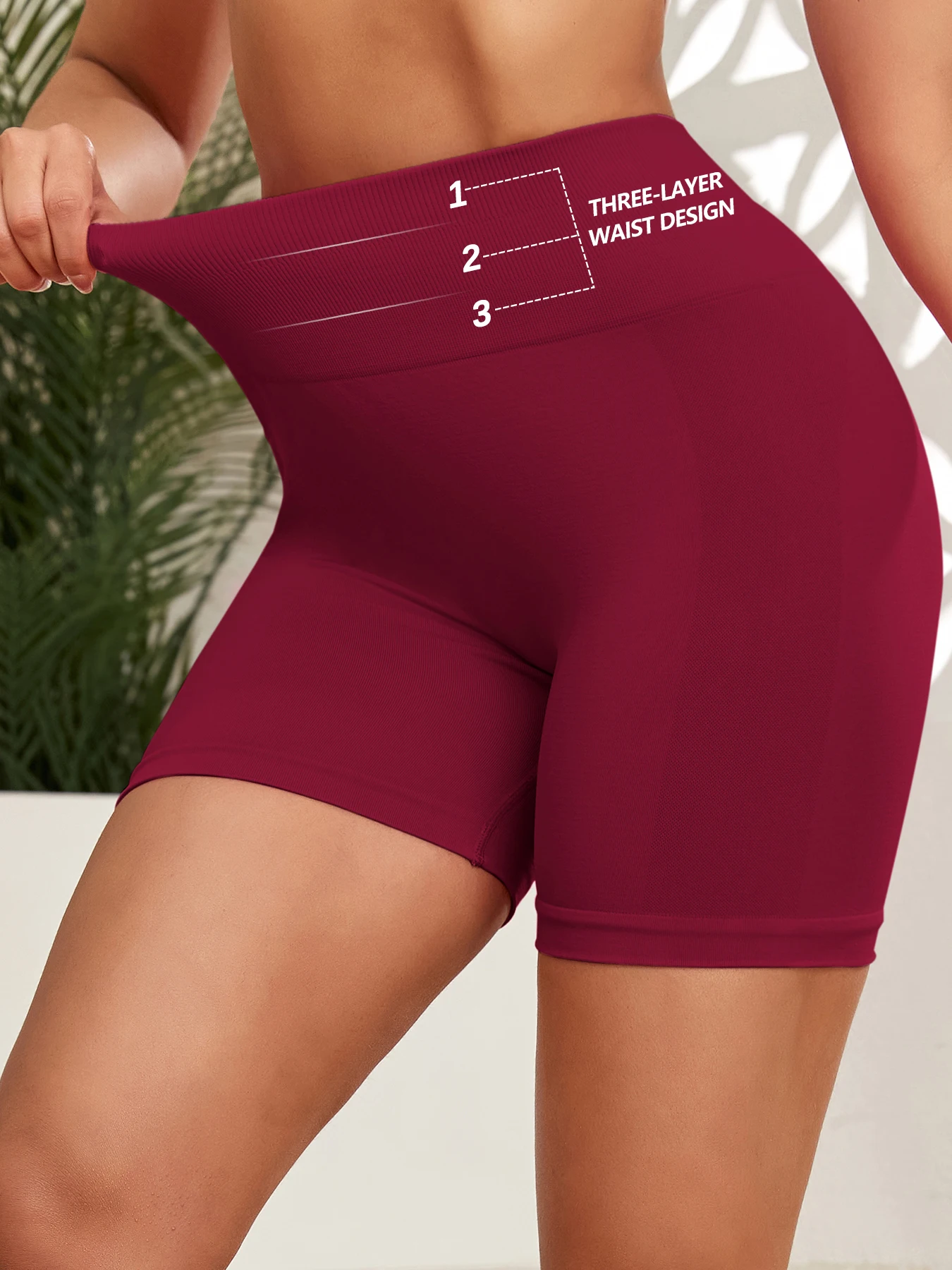 

NORMOV Women's Yoga Shorts High Waist Gym Shorts Women Butt Lifting Comfort Fitness Gym Tights Squat Proof Naked Feel Leggings