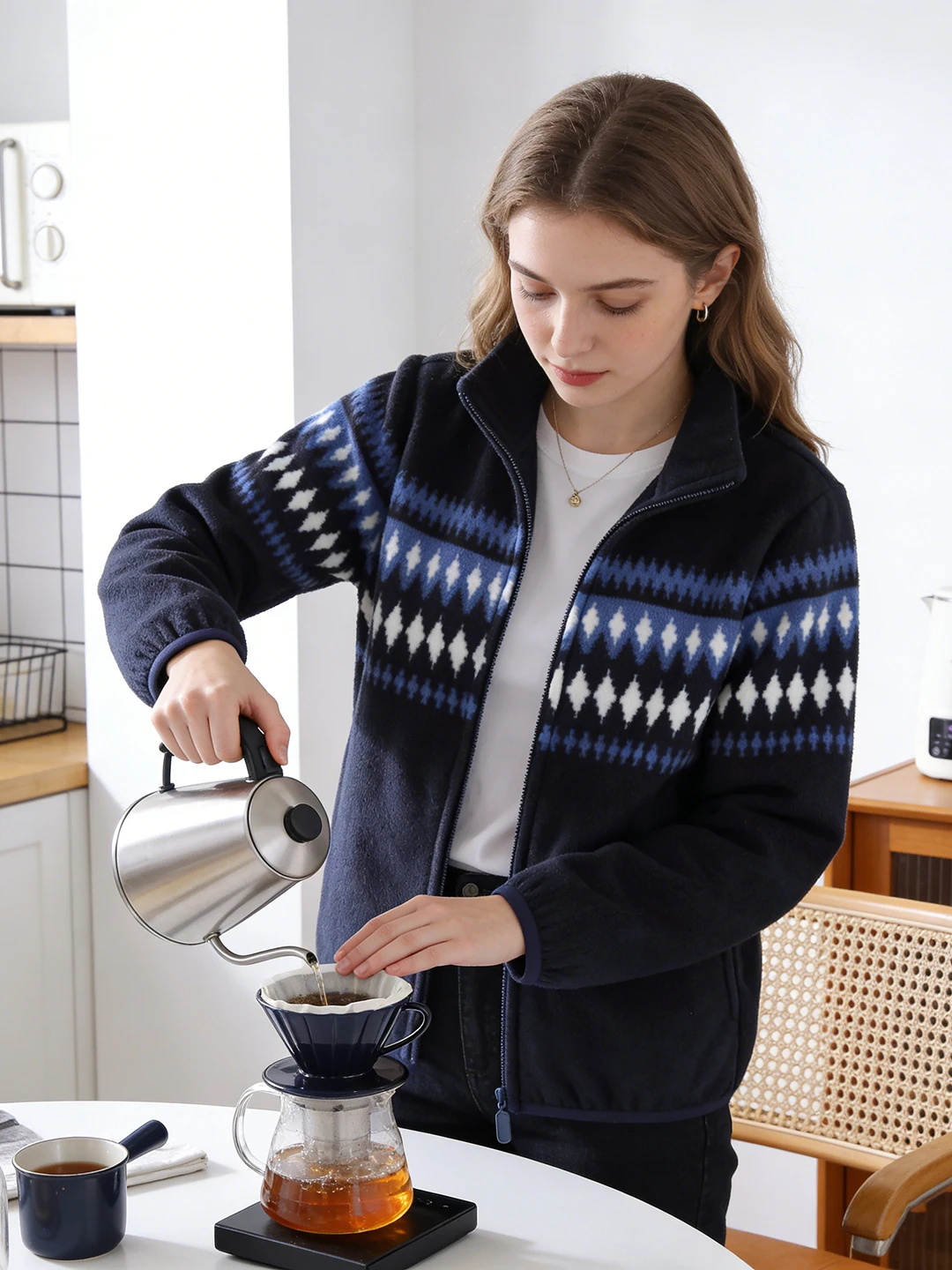 따뜻한 플리스 재킷 여성용 스탠드 칼라 지퍼 가디건 파티클 플리스 스포츠 캐주얼 탑 봄 가을 스타일 편안한 핏