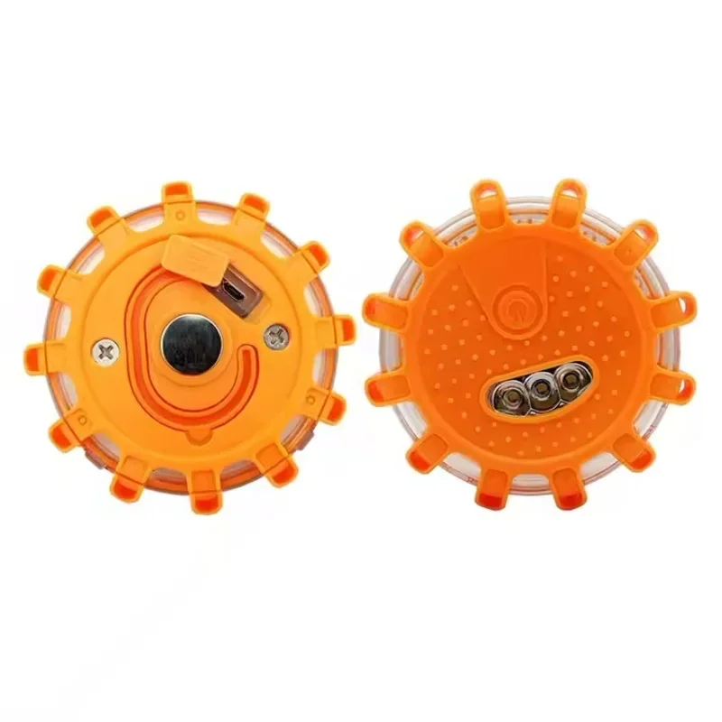 Warning Light USB Rechargeable LED Road Flares Emergency Lights Roadside Safety Beacon Disc Flashing Magnetic Beacon