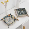 PU Leather Key Plate Desktop Storage Tray Home Decoration Dice Tray key Wallet Coins PU leather folding Storage Box Wholesale 4