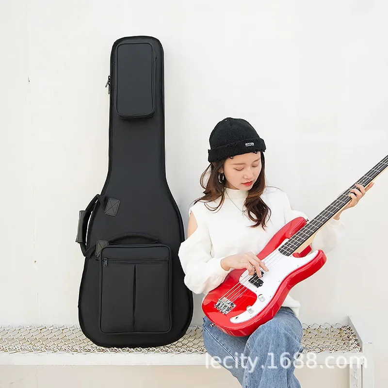 Electric Bass Waterproof Bags shockproof 16mm thicken folk acoustic electric guitar backpacks