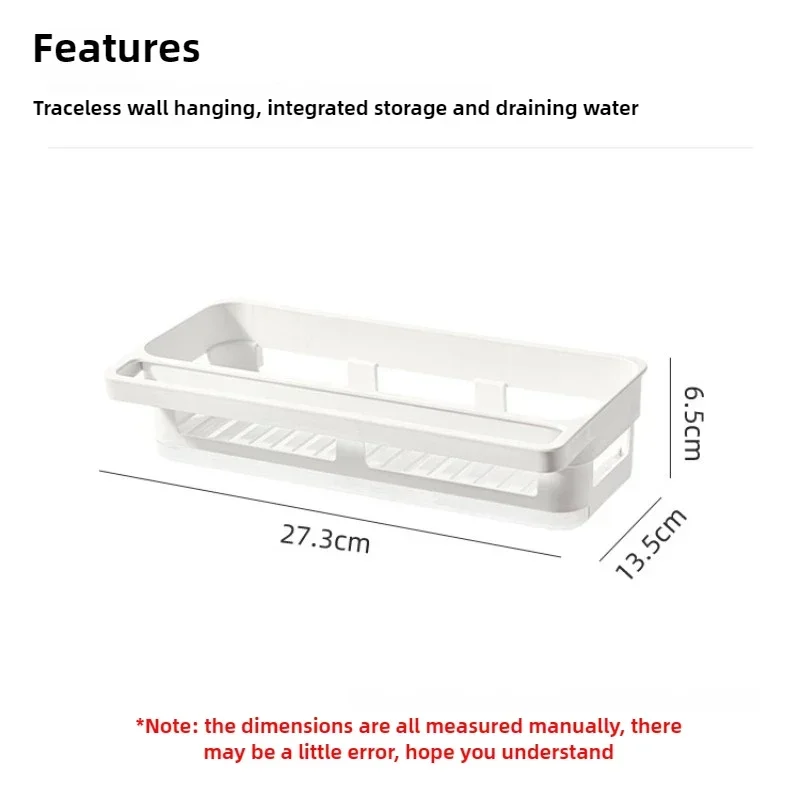 1/2/4PCS Rag Rack Kitchen Shelf No-punch Sponge Towel Draining Rack Household Sink Wall Hanging Multifunctional Draining Basket