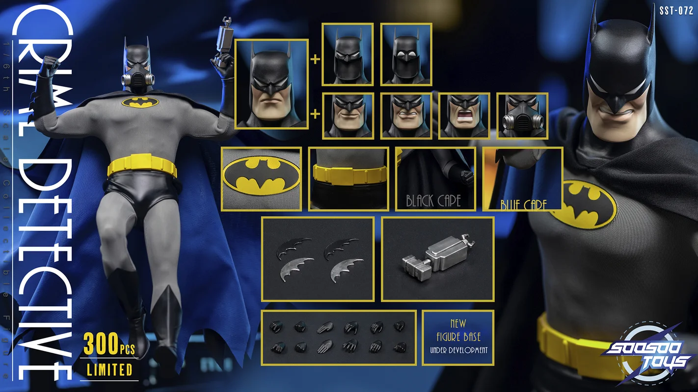 Master Batman 1/6 Scale Mobile Doll by Soosootoys Handmade Collection Desktop Ornament Toy Gift for Fans And Collectors