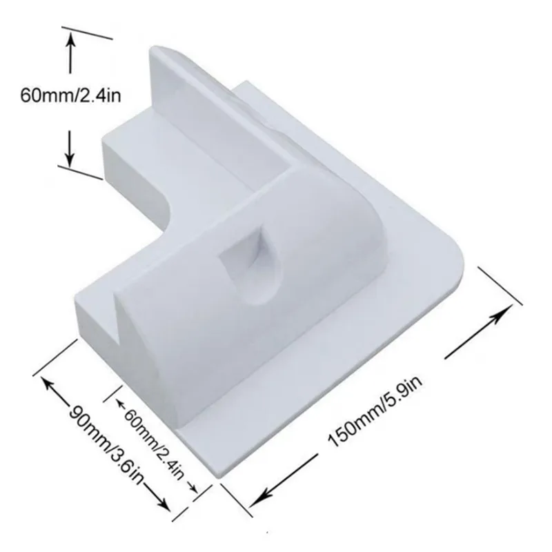 ALWAYSME ABS Solar Panel Corner Side Mountain Bracket solar panel bracket For RV Trailer Caravan Motorhome Boat Home