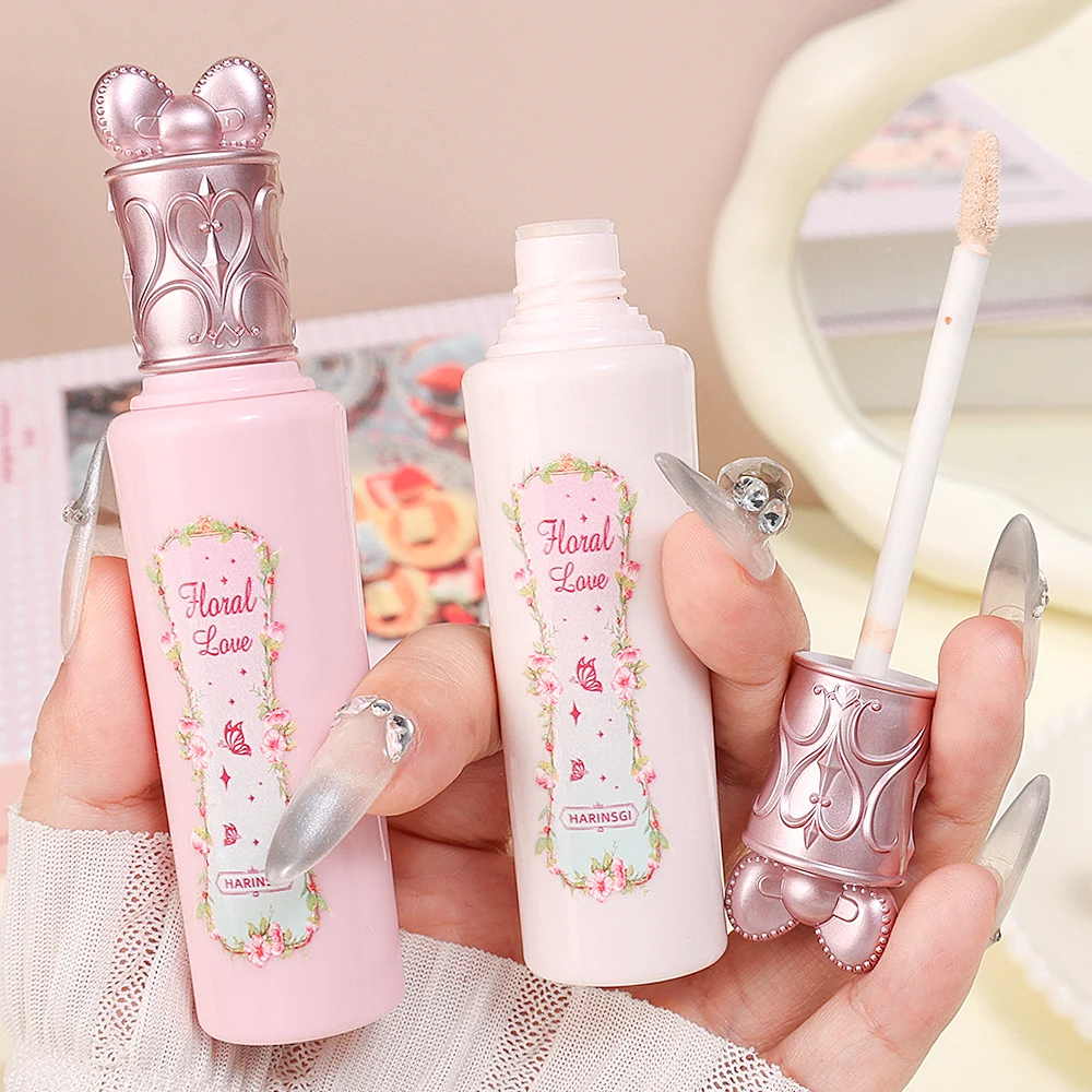 Pink Liquid Concealer Stick Moisturizing Waterproof Brightening Concealer Cream Lasting Cover Acne Spot Dark Circles Face Makeup