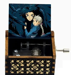 Enchanting Wooden Hand - Cranked Anime Theme Music Box - Merry Go Round of Life Melody (Hei ha er)