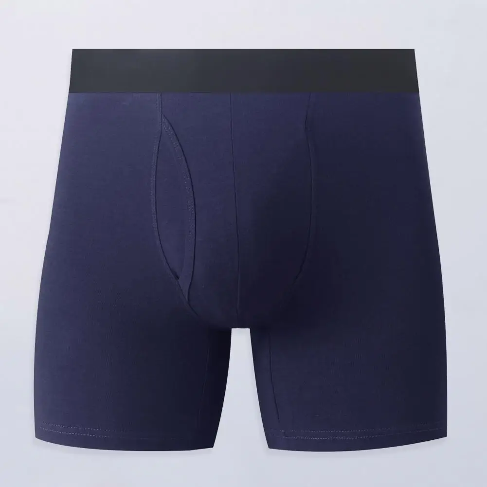 

Moisture-wicking Underwear Moisture-wicking Men's Mid-rise Shorts U Convex Design Patchwork Color Elastic Wide Band Panties