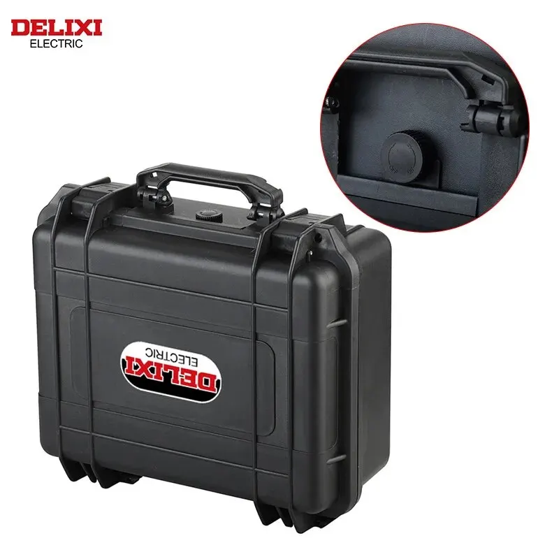 DELIXI 전기 휴대용 방수 도구 상자, 악기 상자, 안전 보호 상자, 충격 방지 SLR 카메라 상자