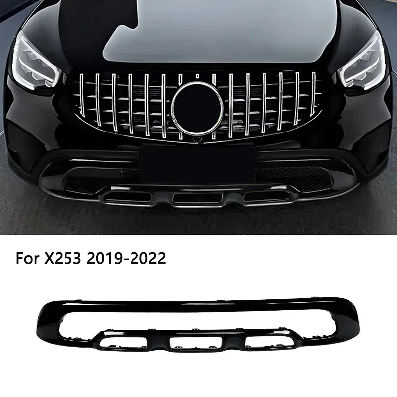 

For Mercedes Benz GLC X253 W253 Black Front Bumper Trim GT Grill Grille Spoiler Splitters Accessories a2538859901