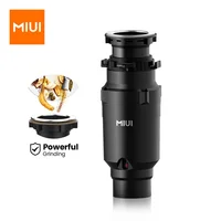 MIUI Continuous Feed Garbage Disposal with Sound Reduction,1/2 HP Food Waste Disposer with Stainless Steel Grinding System 1