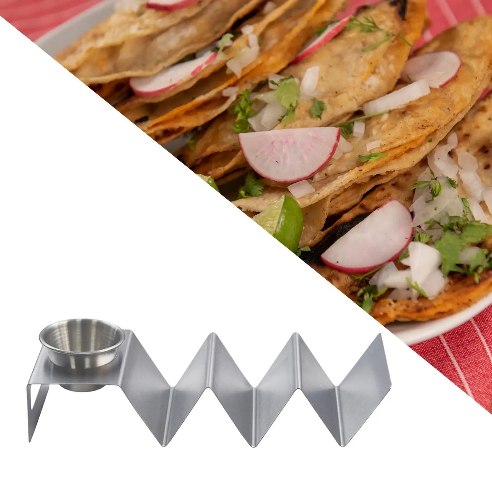 4 Size Wave Shape Stainless Steel Taco Holders Mexican Food Rack Shells Hot  Dog Holder Stand Taco Rack Kitchen Accessories - AliExpress