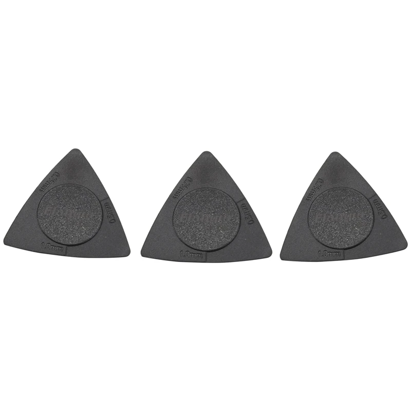 Triangle Guitar Picks 1.0 0.75 0.5 mm Thickness PC + ABS Material Antislip Style 10pcs guitar picks