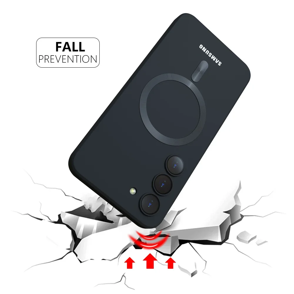 Magnetic Wireless Charging Soft Silicone Case - Enhanced Protection