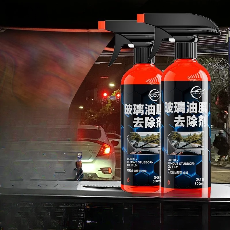 300ml car glass degreasing film spray cleaning agent decontamination rainwater water displacement to remove oil stains