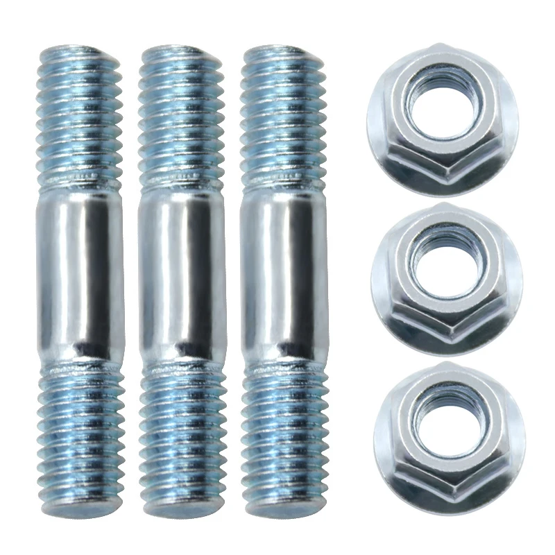 

3 Pairs Chain Saw Double Head Screw Nut 52/58 Guide Plate Screw Nut High Hardness Corrosion Resistance Logging Saw Parts