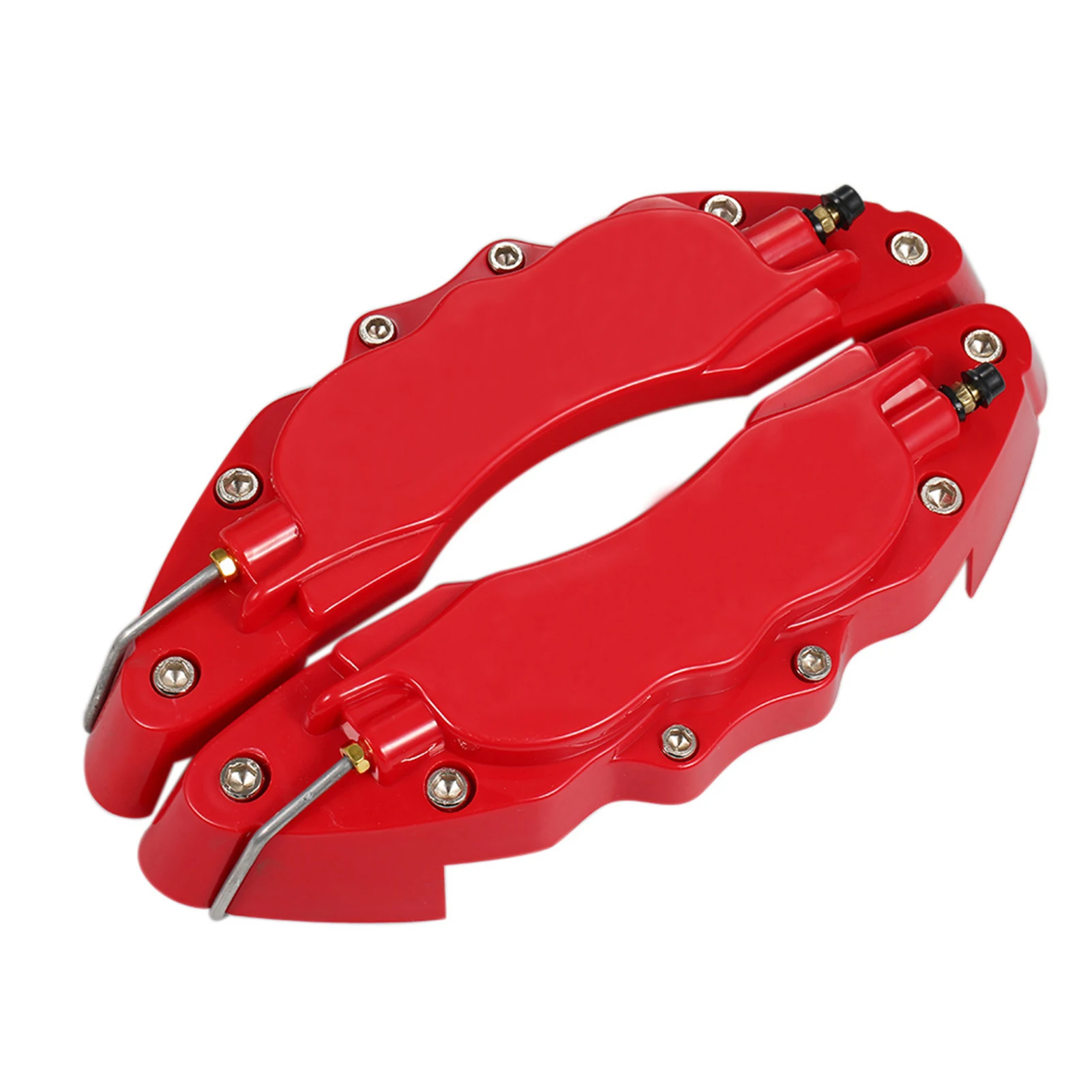 Brake Caliper Cover 1Pair Car Disc Brake Caliper Covers Universal High Gloss Heat Resistant 3d Disc Car Covers brake dust covers