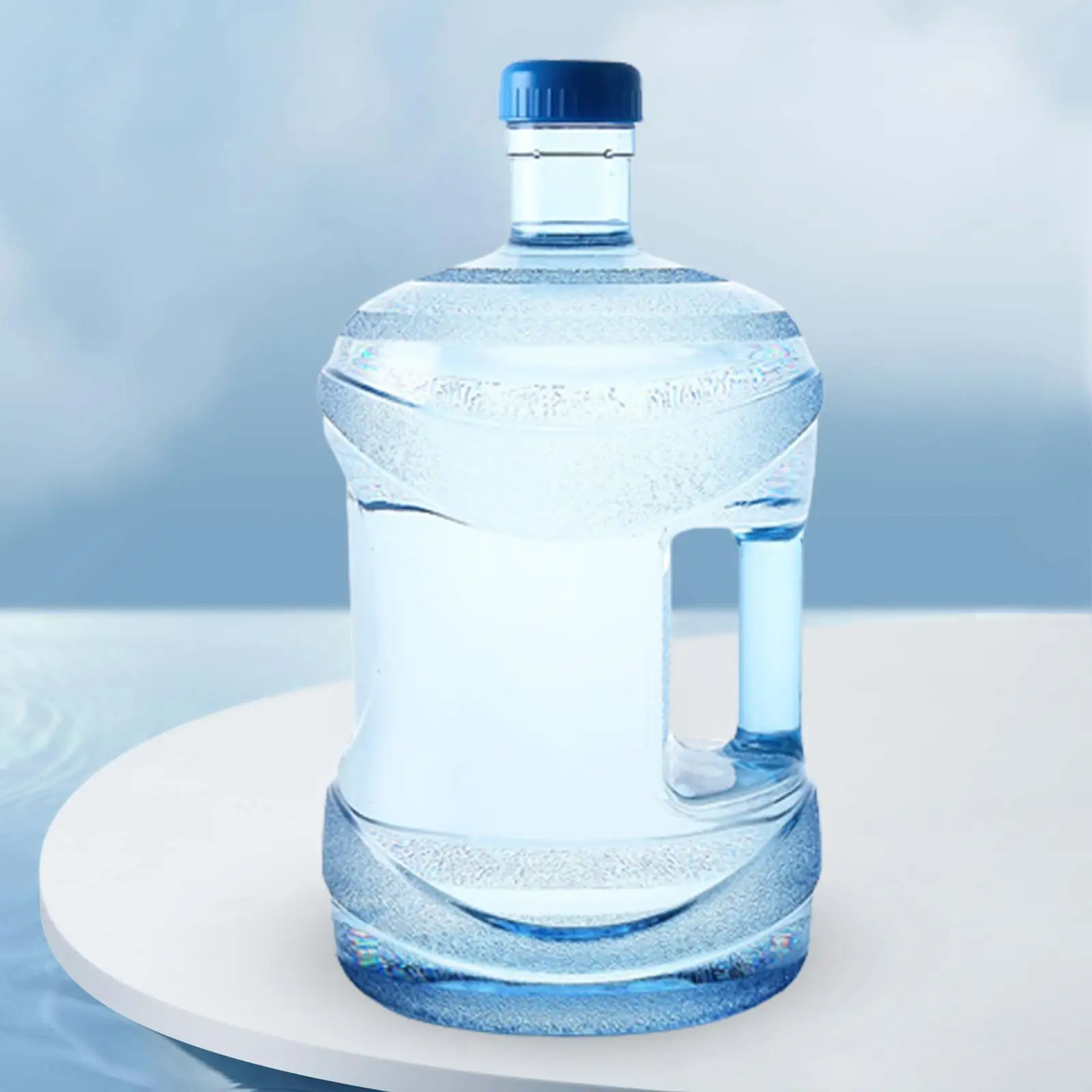 Water Dispenser Bottle Large Capacity Reusable Round Water Bottle Carrier Water Barrel for Camping Tea Set Kitchen Fitments