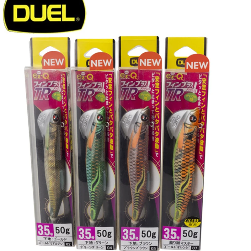 

Japan Import DUEL Imitation Fluorescent Wooden Shrimp 50g 3.5 Heavy Duty Squid Hook Double Fluorescent Light UV Lure sea bait