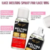 Melting Spray Tint Mousse Waterproof Lace Front Glue Adhesive Spray Edge Control Gel Styling Hair Wax Wig Installation Kit Set 3