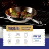 Stainless Steel Pots and Pans Set | 11-Piece w/Glass Lids, Non-Toxic, Induction, Oven Safe | Best 18/0 Ful 4