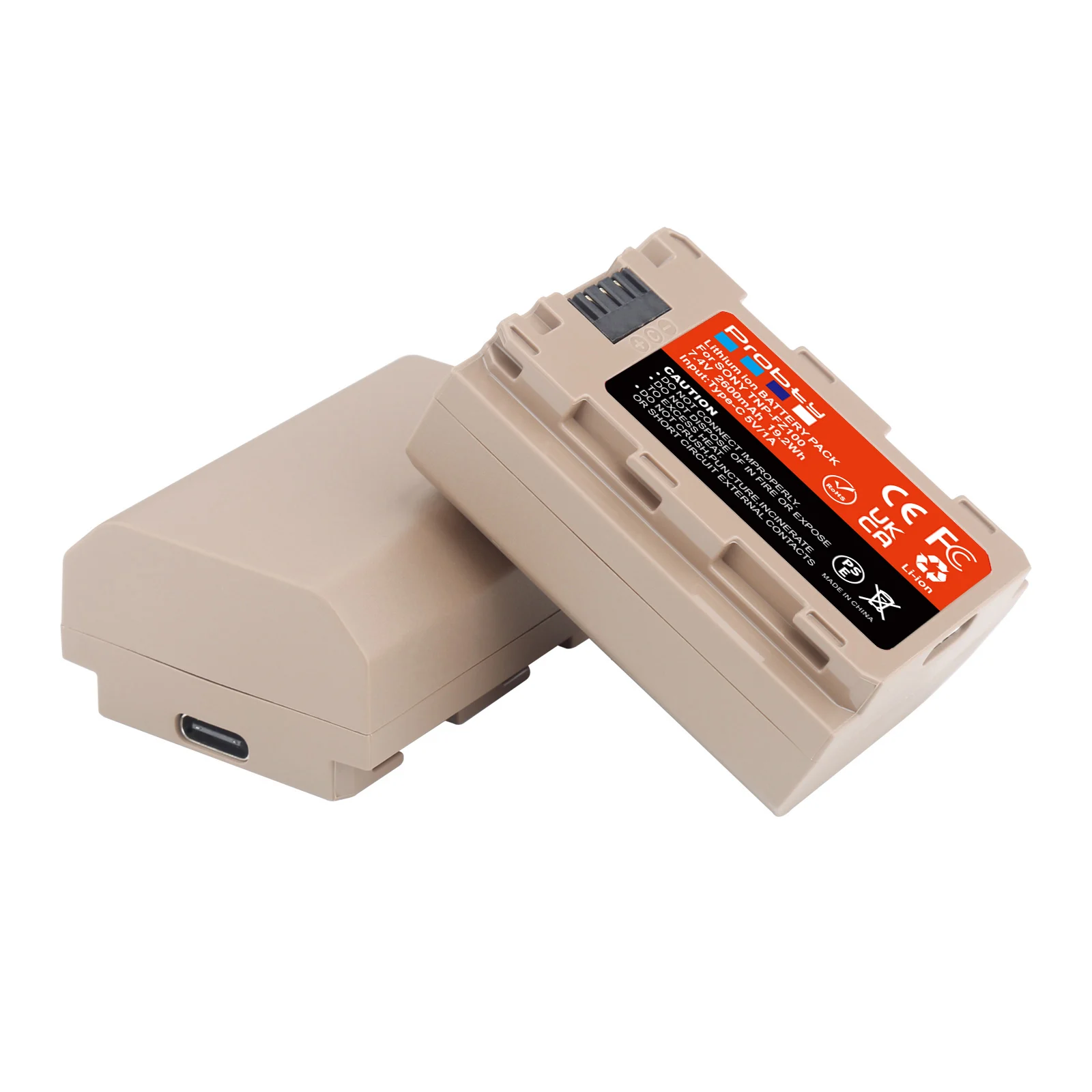 Bateria com Entrada de Carregamento tipo c Adequada para Sony A6700 Bc-qz1 Sony a9 A7r Iii a7 Iiia6600 Zv-e1 Np-fz100 Npfz100 - Image 2
