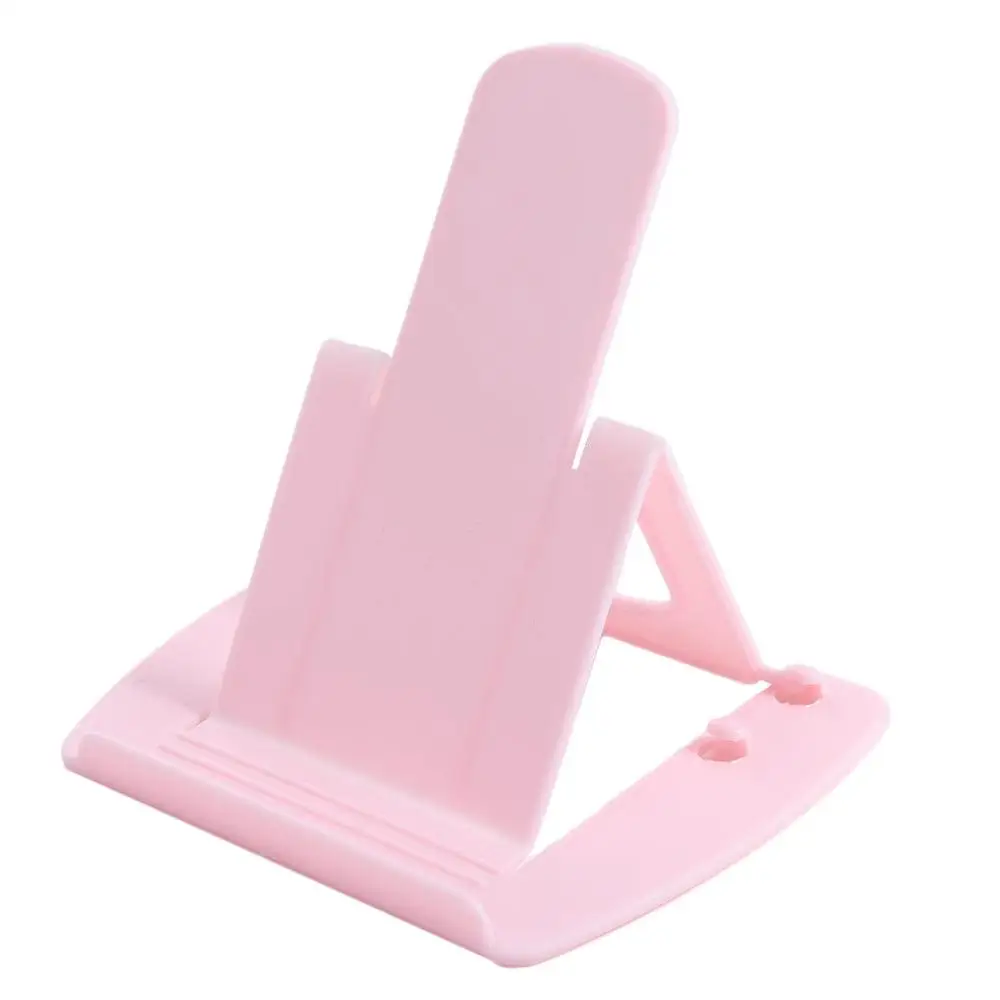 Plastik Katlanabilir Masaüstü Telefon Tutucu Katlanır Çok Fonksiyonlu Mobil Tablet Standı Karikatür Masa Dekoru Cep Telefonu Braketi